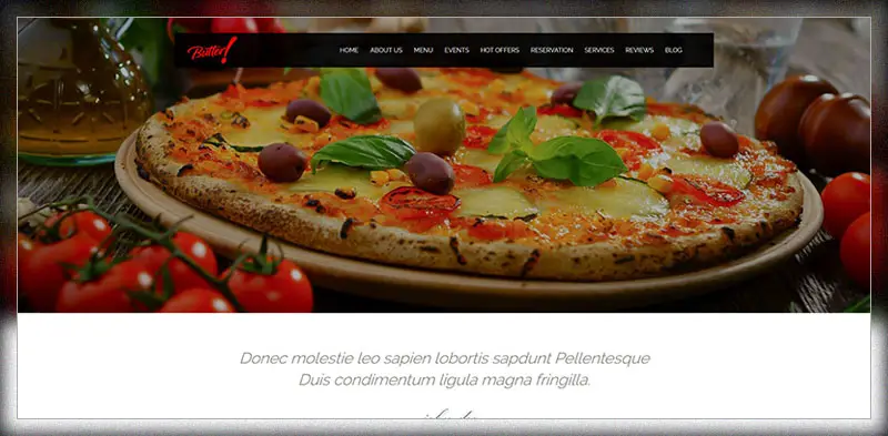 Butter - Thème WordPress pour Restaurant, Boulangerie, Café, Caves et Pizza