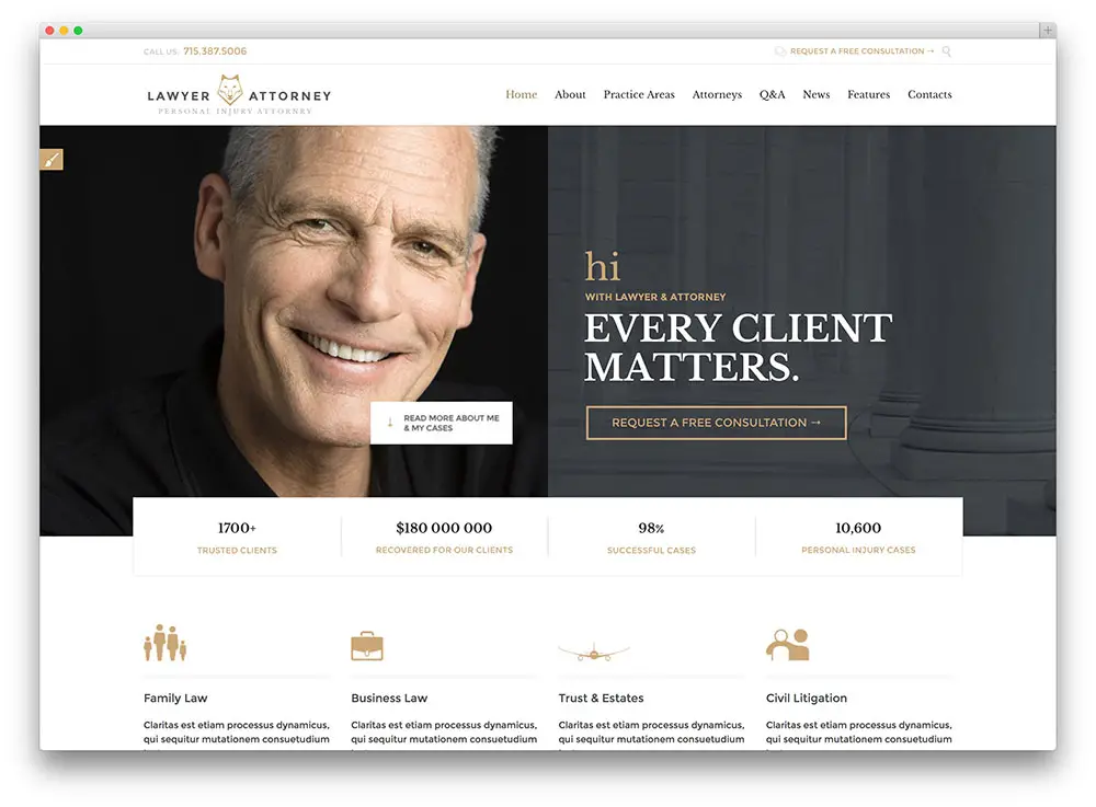 lawyers attornerys legal office consulting wordpress theme