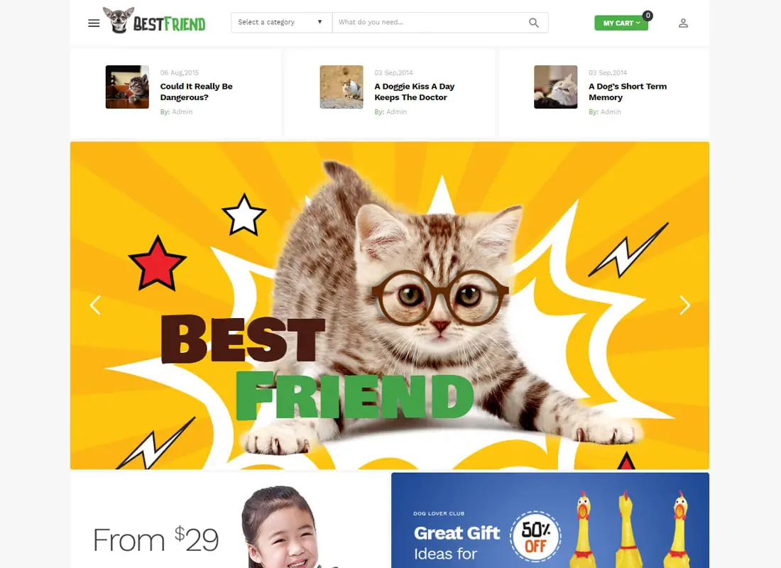 Bestfriend - Thème WordPress WooCommerce pour animaux de compagnie