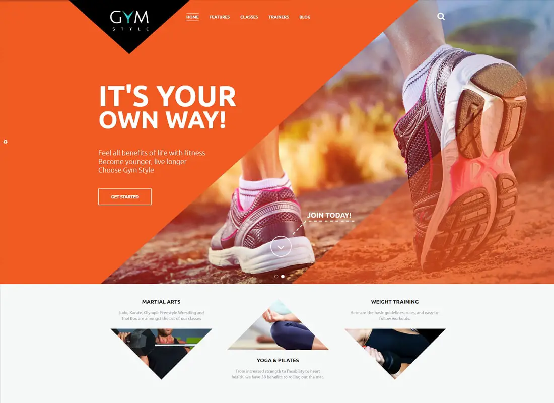 GYM | Thème WordPress pour club de sport et de fitness