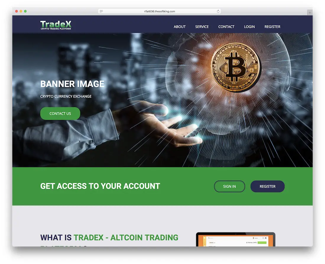 tradex cryptocurrency wordpress plugin