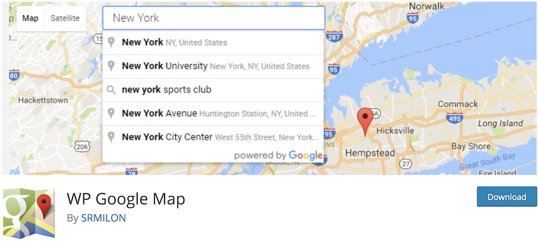 plugin gmap embarqué google maps