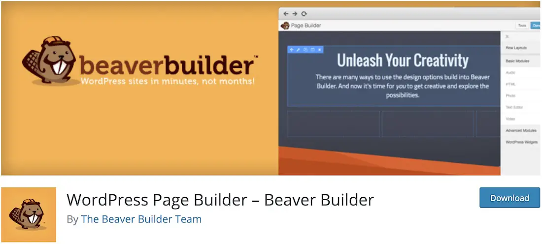 plugin Beaver Builder Lite