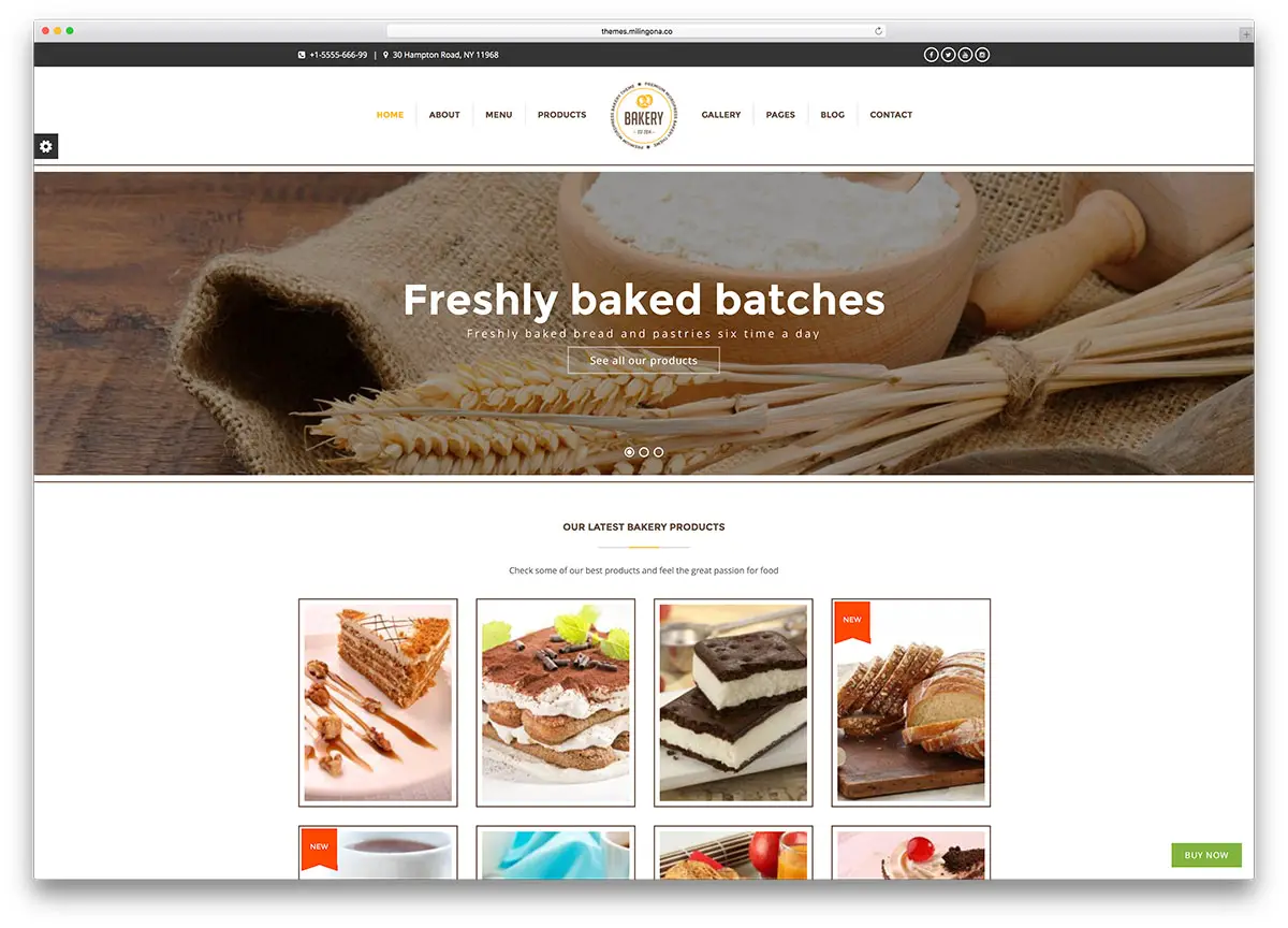 18 meilleurs thèmes WordPress pour les boulangeries 2019 22