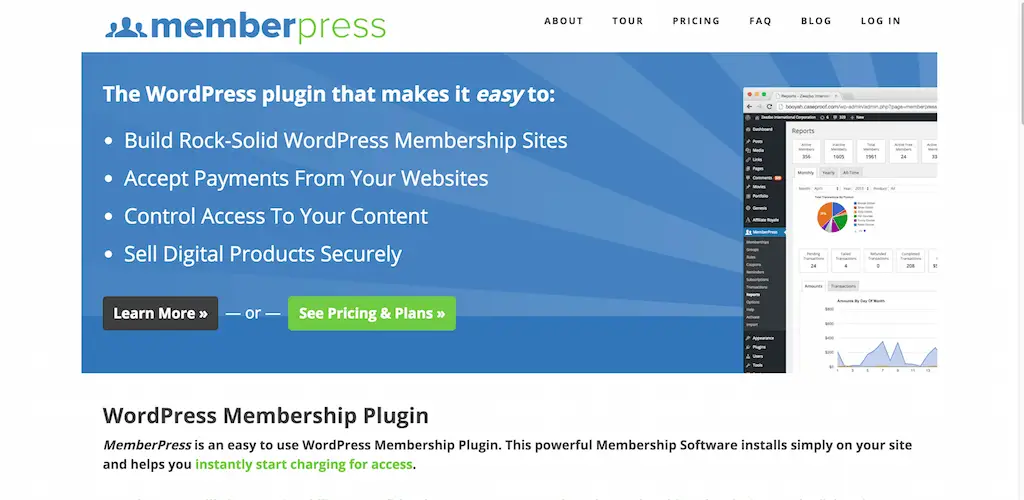 WordPress Membership Plugin Logiciel d'adhésion MemberPress
