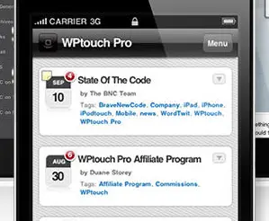WPTouch Pro Mobile SIte