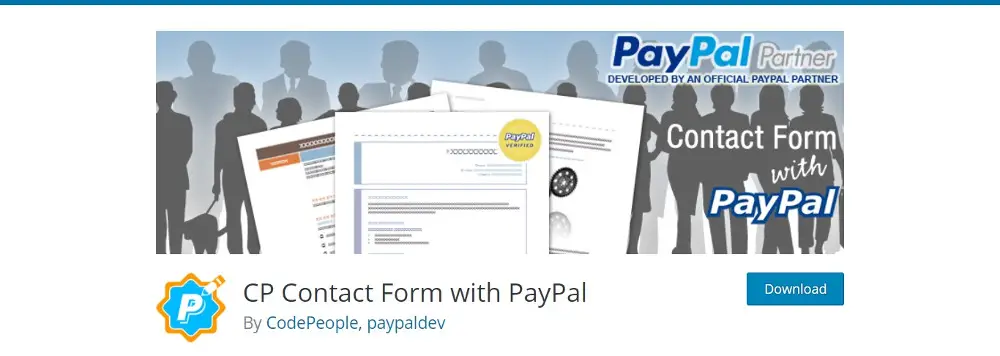 Formulaire de contact CP avec PayPal
