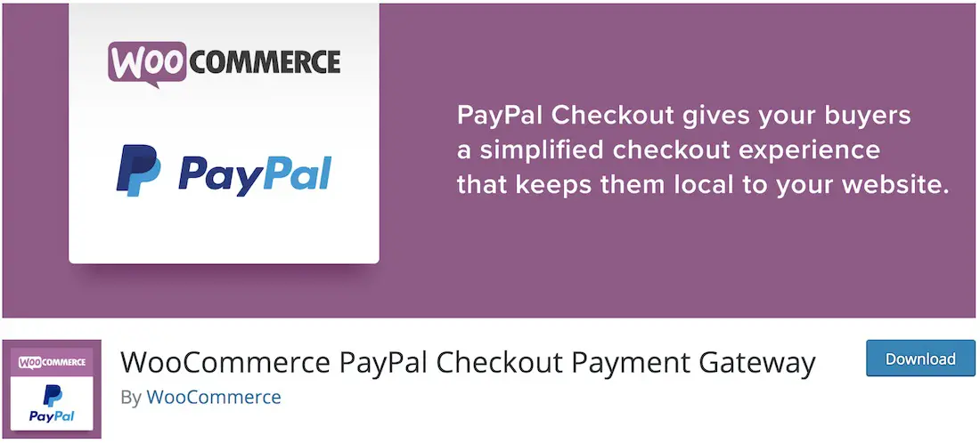 passerelle woocommerce paypal express checkout