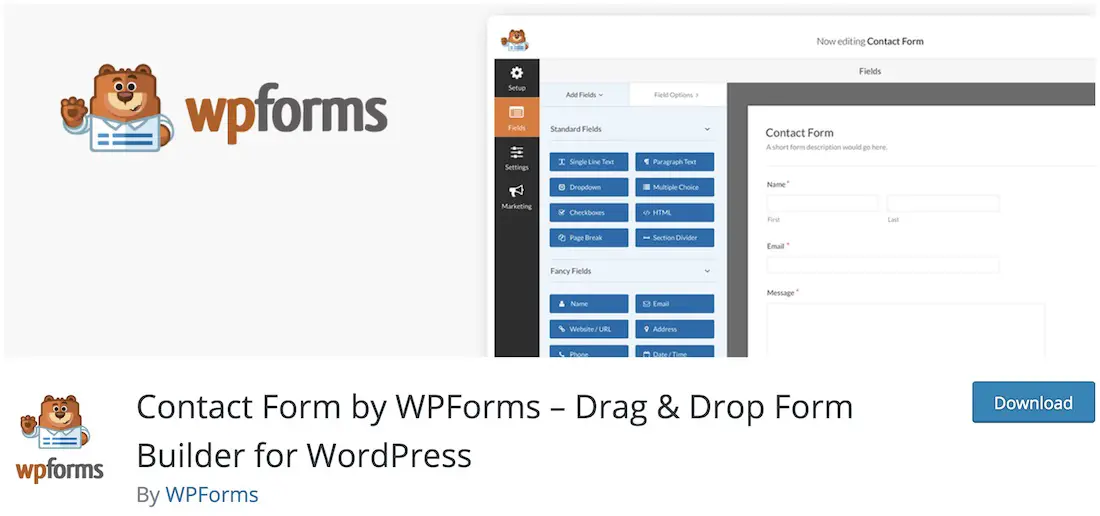 wpforms lite wordpress plugin
