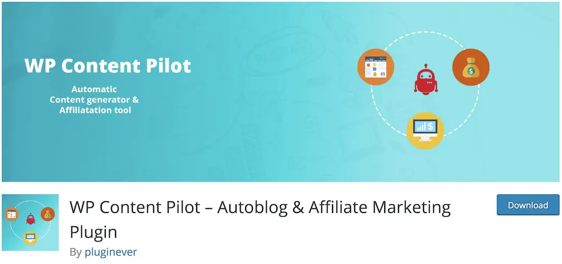 wp content pilote wordpress autoblogging plugin