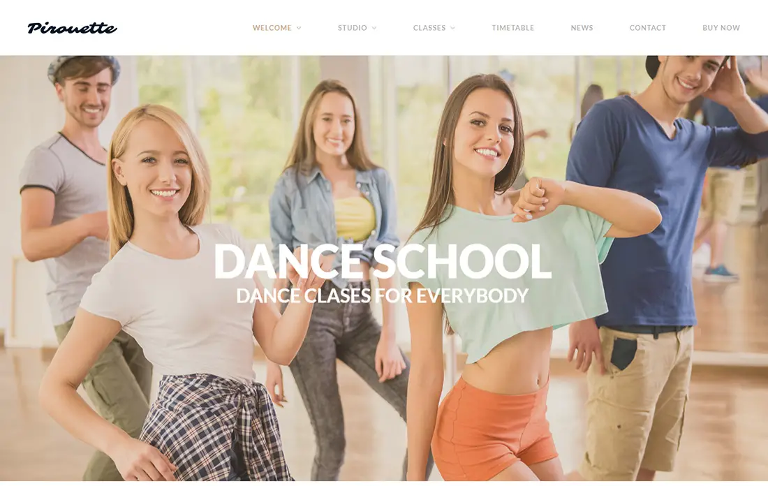 Dancing Academy Martial Arts Thème WordPress