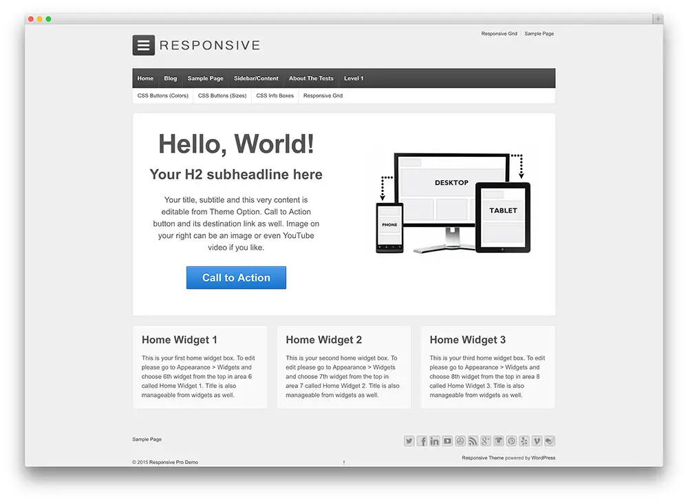 responsive - most popular WordPress theme ever