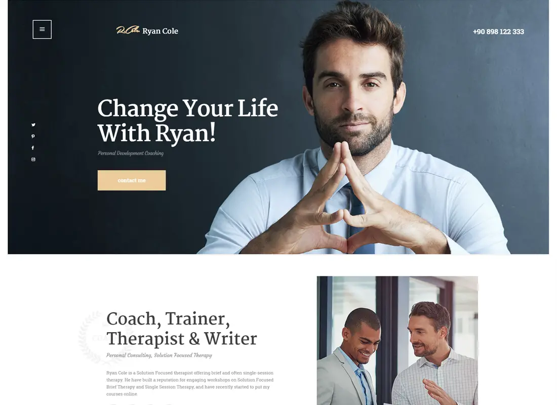 R.Cole | Thème WordPress du coaching de vie et d'affaires