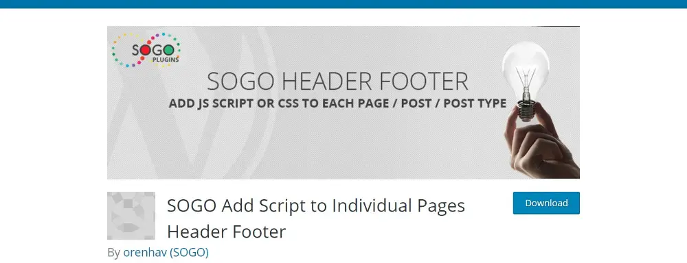 SOGO Header Footer