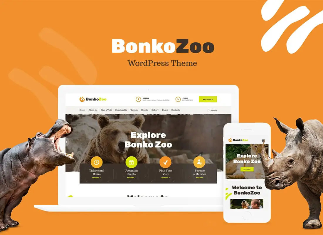 Bonko | Thème WordPress pour Safari et Zoo