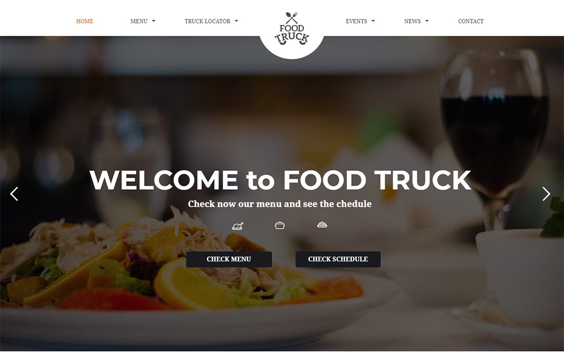 Thème WordPress pour camion de nourriture