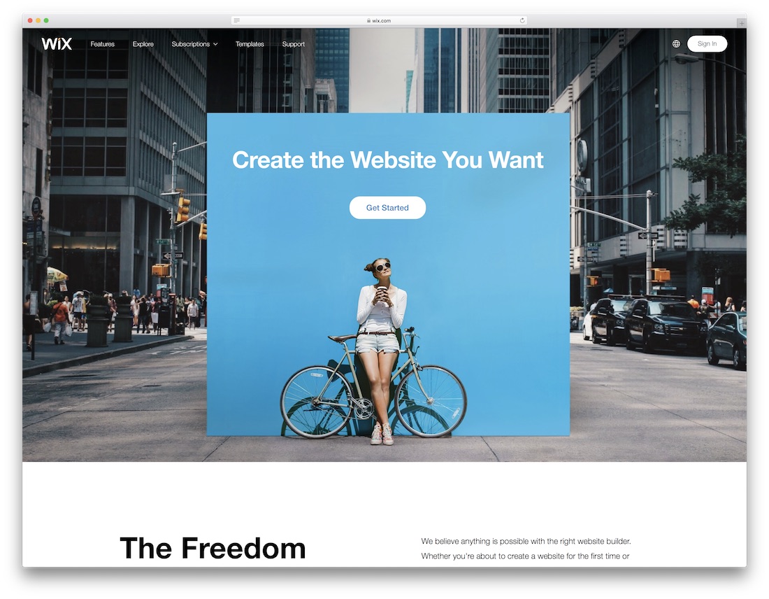 wix meilleur constructeur de site web pour artistes