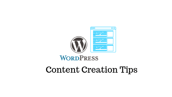 Création de contenu WordPress
