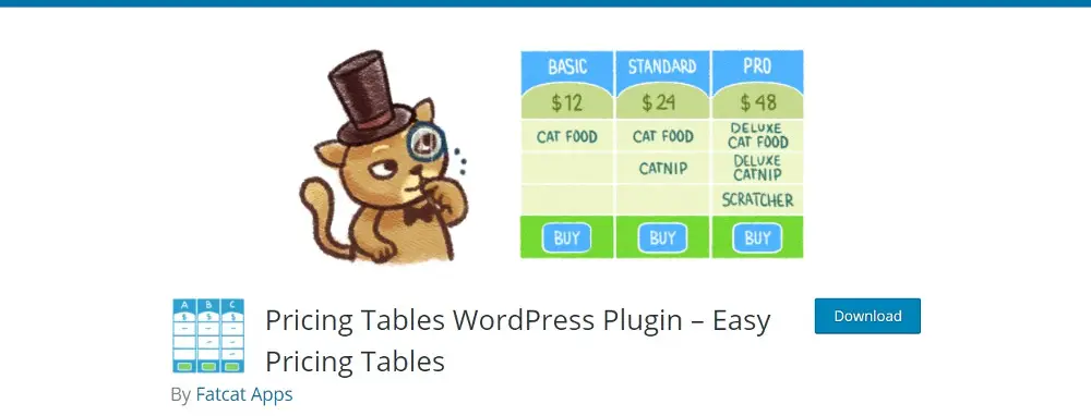 WordPress Pricing Table Plugins: Tableaux de tarification faciles