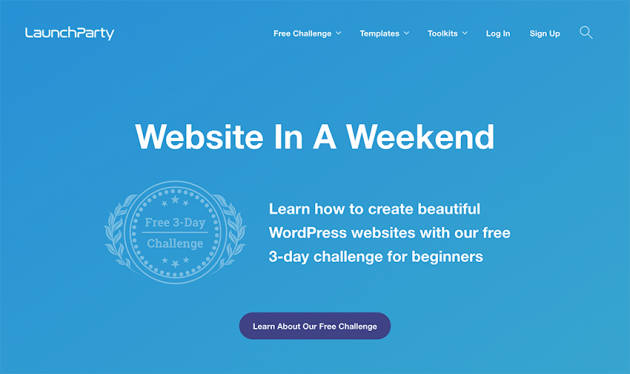 LaunchParty: site web dans un week-end