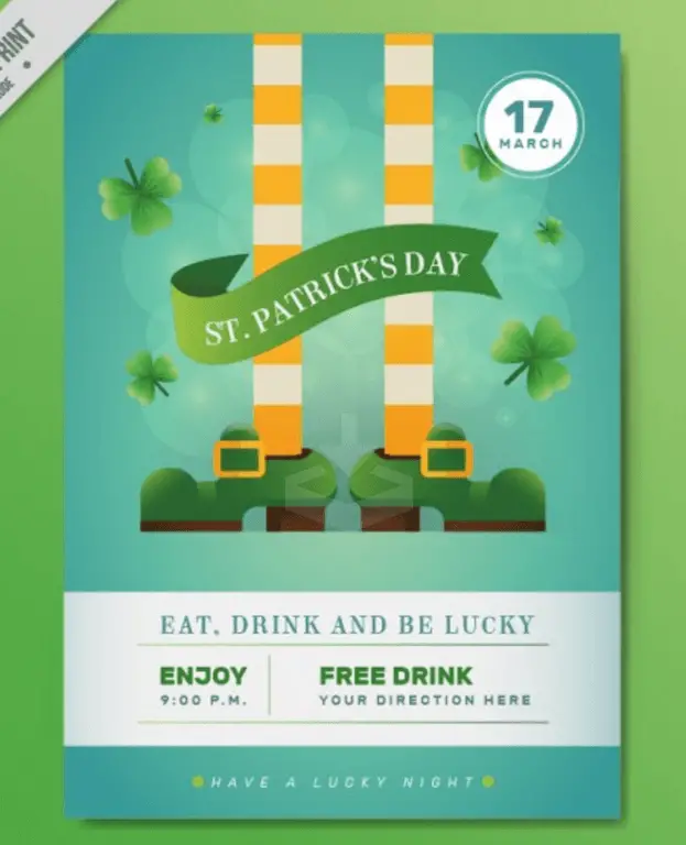 St. Patrick Day Party Flyer