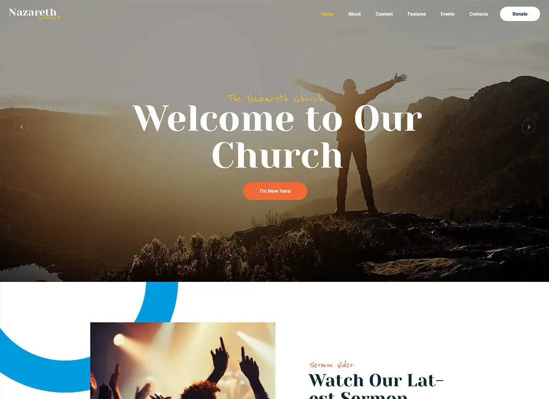 Nazareth | Thème WordPress pour église et religion