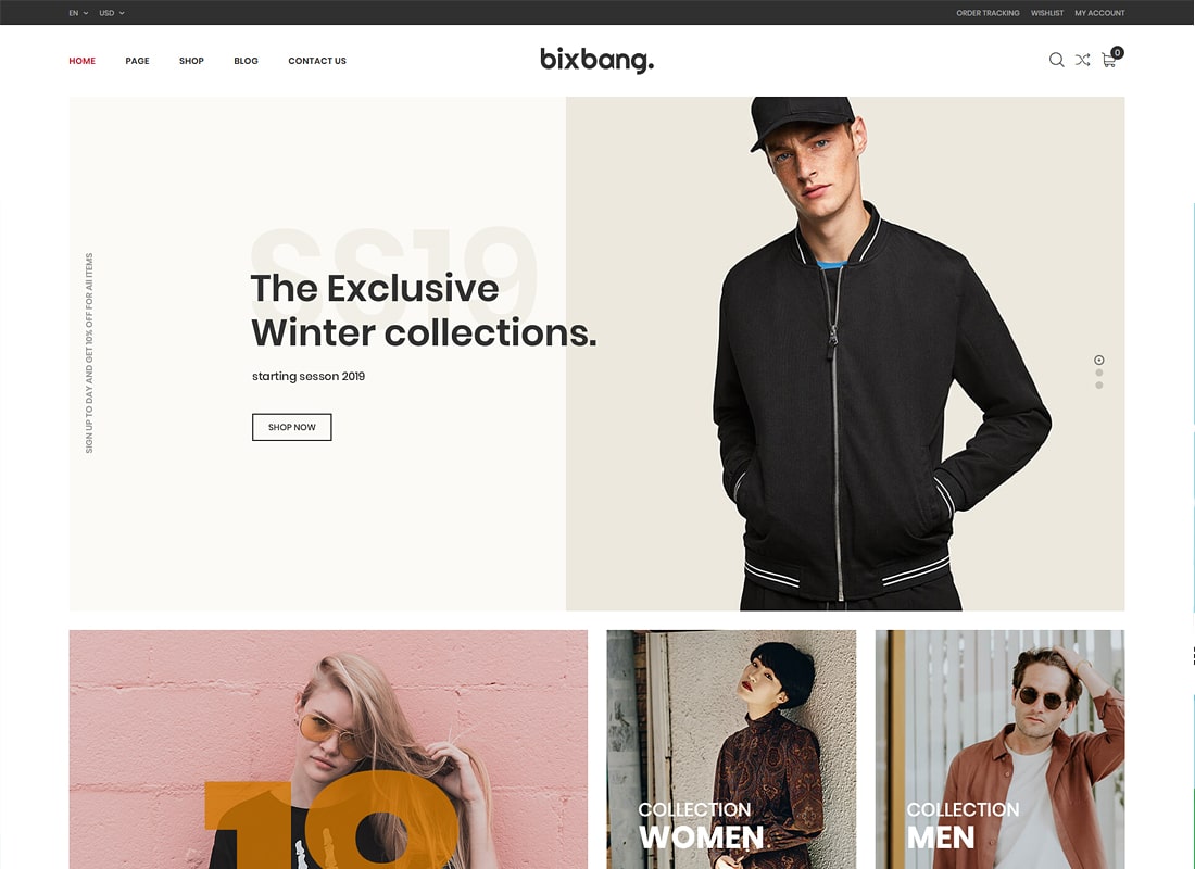 Bixbang - Thème WordPress minimaliste de commerce électronique pour WooCommerce