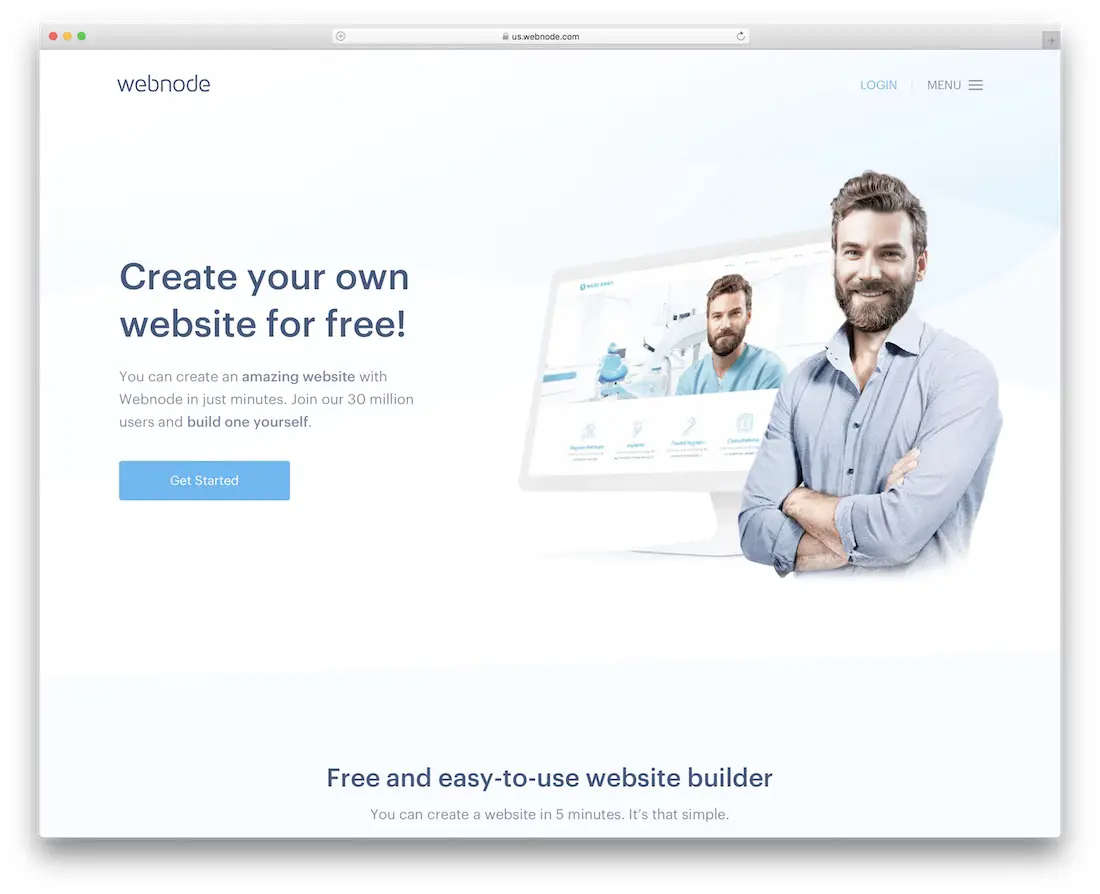 webnode constructeur de sites web pour mac