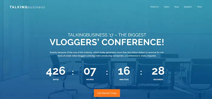 Talking Business - Conférence Thème WordPress gratuit Thème WordPress