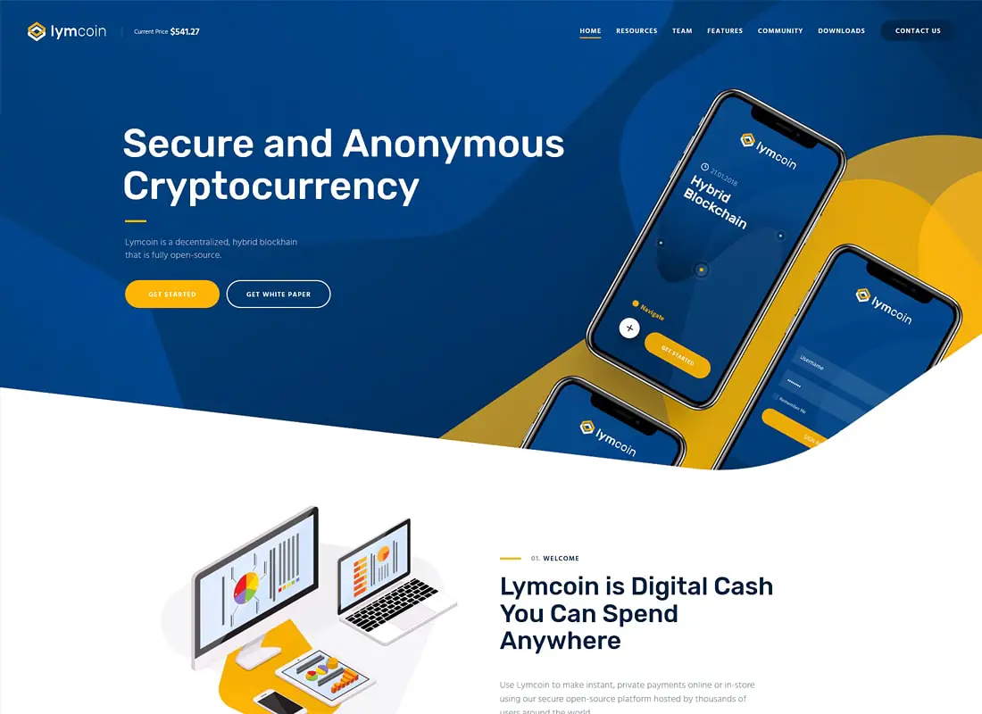 Lymcoin | Cryptocurrency & ICO WordPress Thème