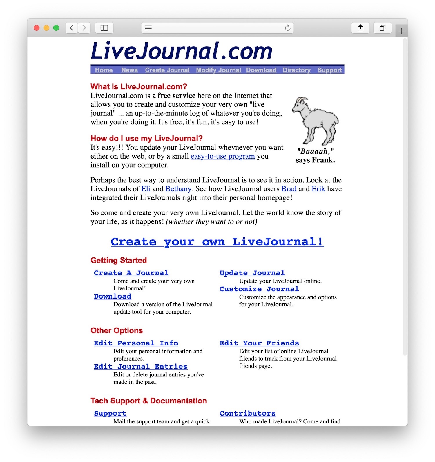 LiveJournal a été l'une des premières plateformes de blogs de l'histoire