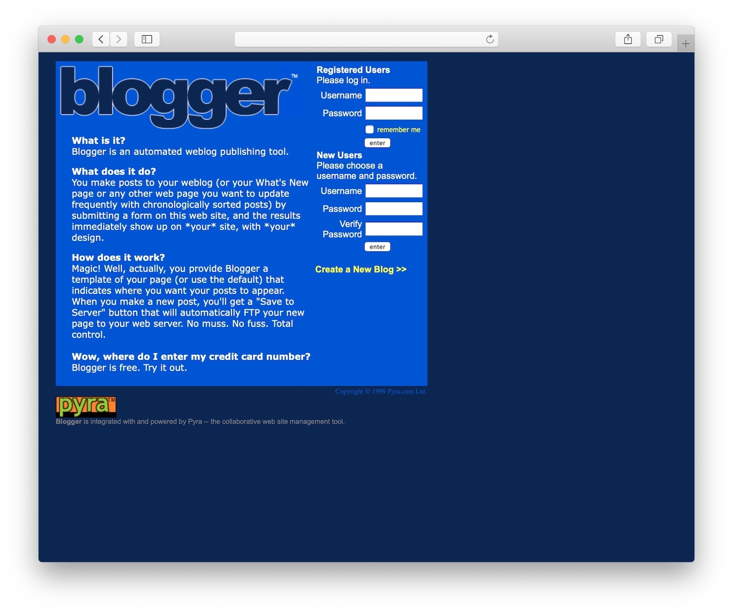blogueur était une plate-forme de blogs acquise par Google