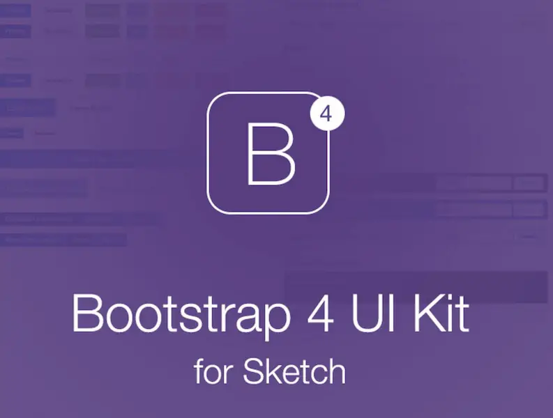 Bootstrap 4 UI Kit pour Sketch