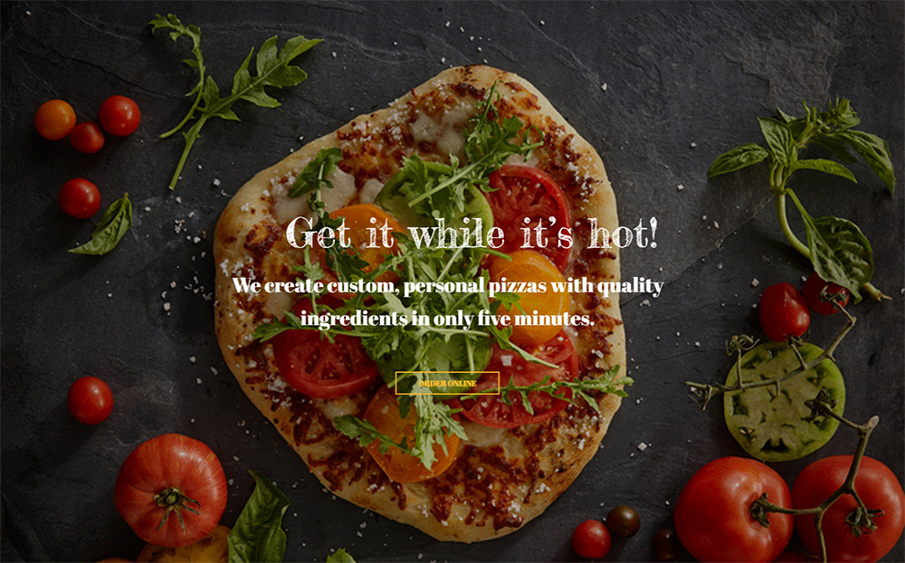 Pizzeria - Modèle de site Web Pizza Maker