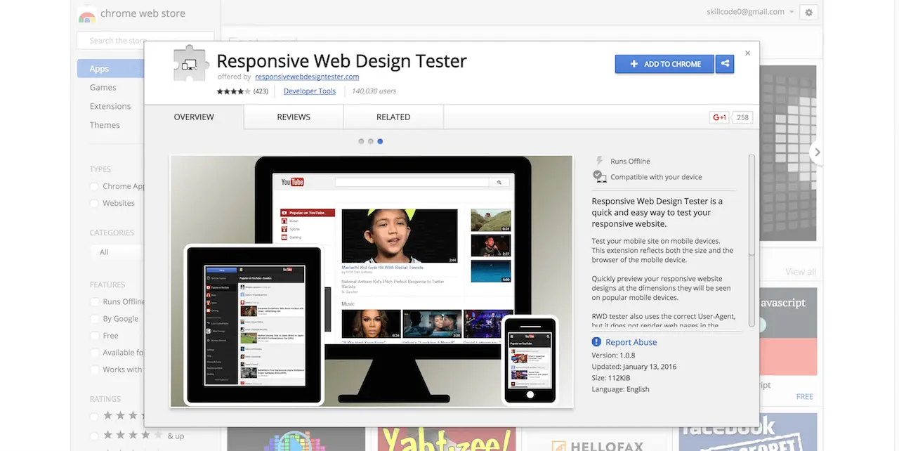 Responsive Web Design Tester Chrome Web Store