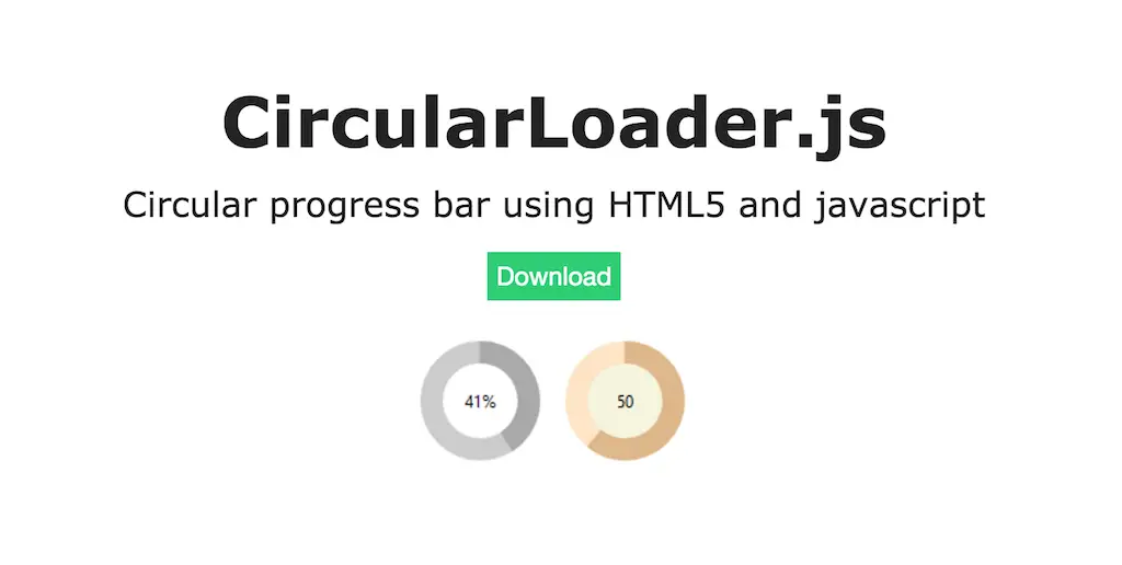 CircularLoader.js Tutoriels sur les plugins jQuery faciles