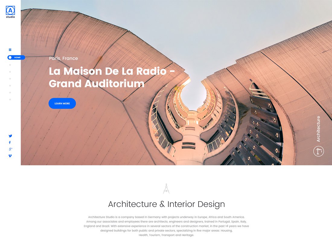 A.Studio - Thème WordPress pour design d'intérieur et architecture