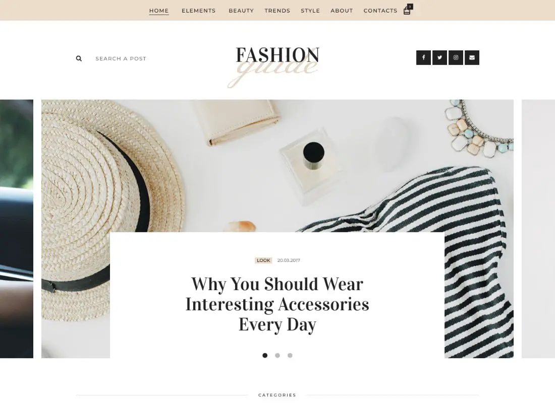 Guide de la mode | Thème WordPress du magazine en ligne et du style de vie