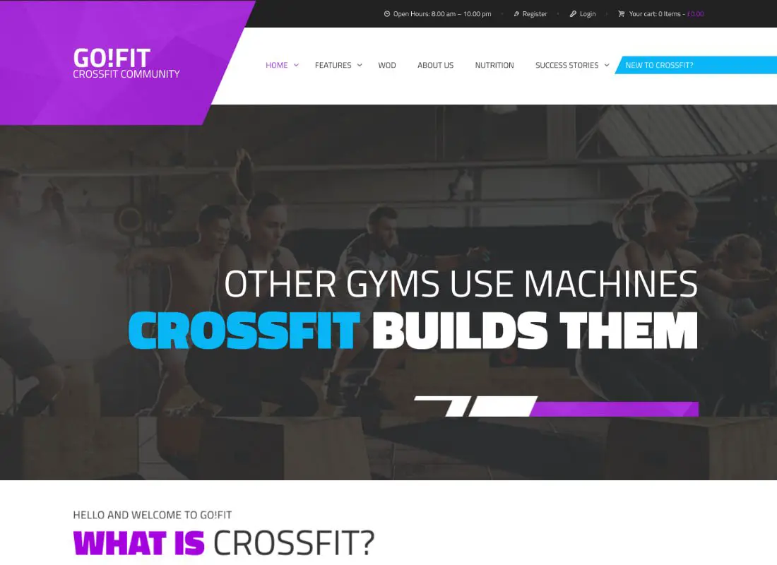 GoFit! | Thème WordPress pour Fitness, Gym et Crossfit