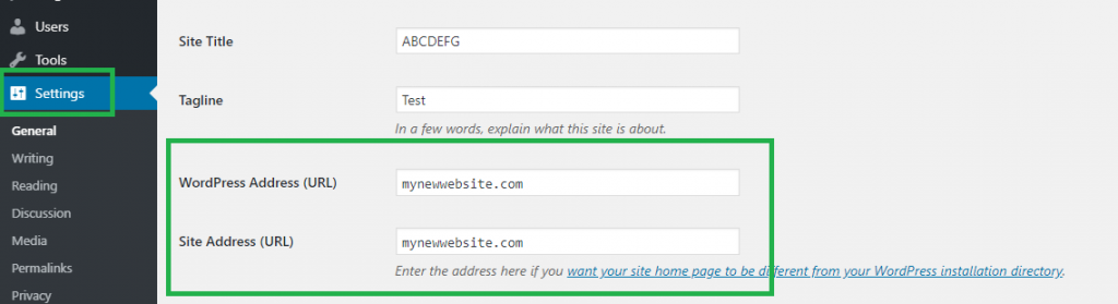 Comment configurer votre site WordPress vers un nouveau domaine 5
