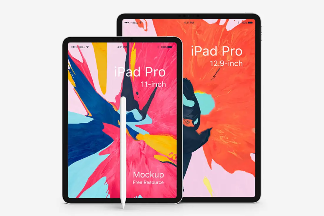 24 meilleurs modèles de maquettes PSD pour iPad gratuites 2019 1