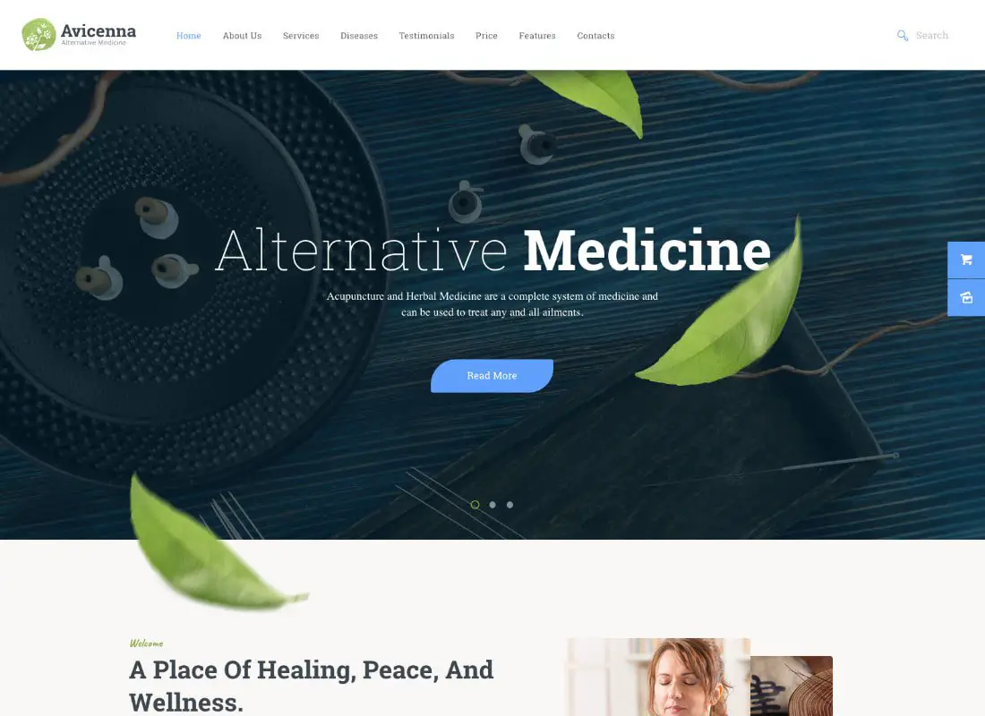Avicenne | Thème WordPress pour médecine alternative