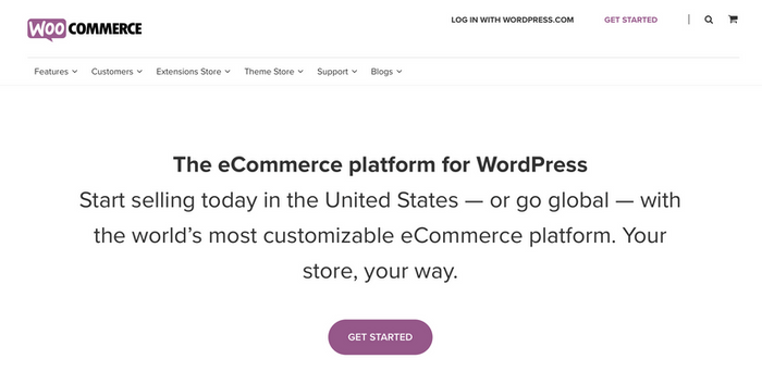 Le plugin WooCommerce.