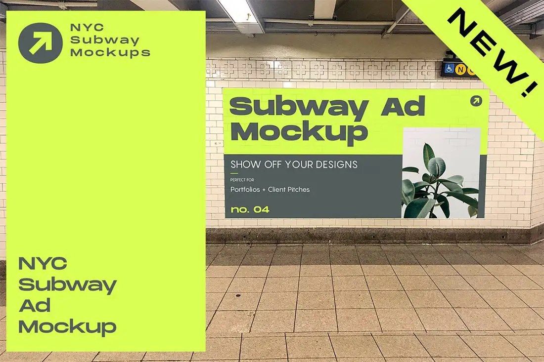 17 maquettes gratuites de publicité dans le métro pour une publicité extérieure efficace 2019 4