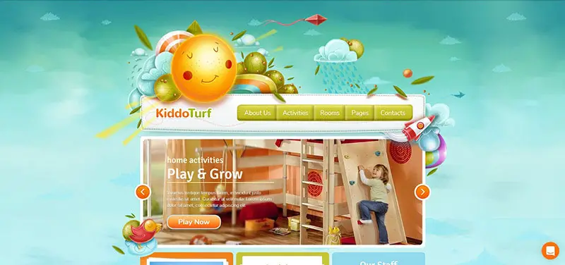 KiddoTurf - Thème WordPress pour enfants