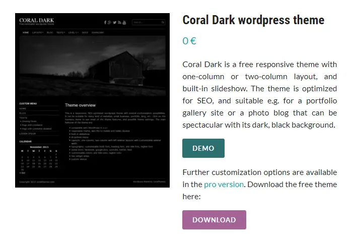 Free WordPress Blog Themes" width="701" height="472" srcset="http://webypress.fr/wp-content/uploads/2019/09/1569576964_953_30-themes-de-blog-WordPress-gratuits.png 701w, https://cdn.learnwoo.com/wp-content/uploads/2019/09/Coral-Dark-300x202.png 300w, https://cdn.learnwoo.com/wp-content/uploads/2019/09/Coral-Dark-696x469.png 696w, https://cdn.learnwoo.com/wp-content/uploads/2019/09/Coral-Dark-624x420.png 624w" sizes="(max-width: 701px) 100vw, 701px