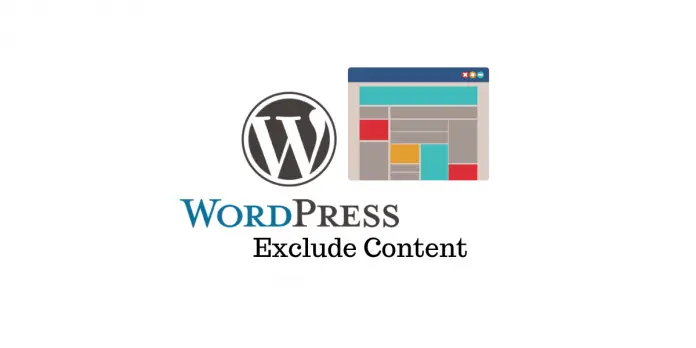 Exclure le contenu WordPress