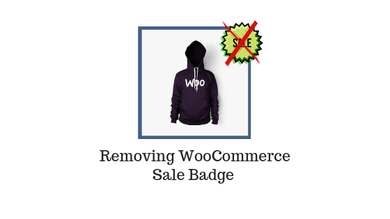 Supprimer le badge de vente WooCommerce | Bannière du blog LearnWoo
