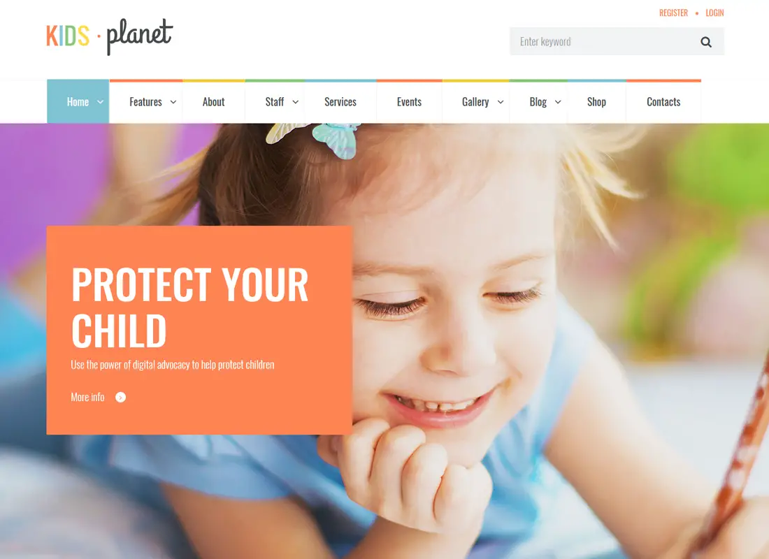 Kids Planet - Un thème WordPress polyvalent pour les enfants