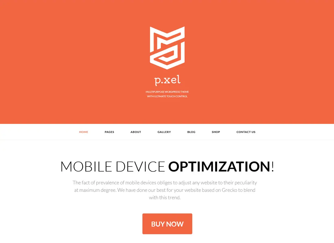 Pixel | Un thème WordPress polyvalent moderne
